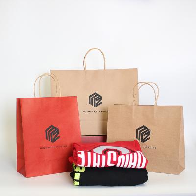 China MZ Recyclable Wholesale Customized Clothing Paper Bag Shopping Packaging For Clothing Store Clothes And Shoes Business Paper Bags for sale