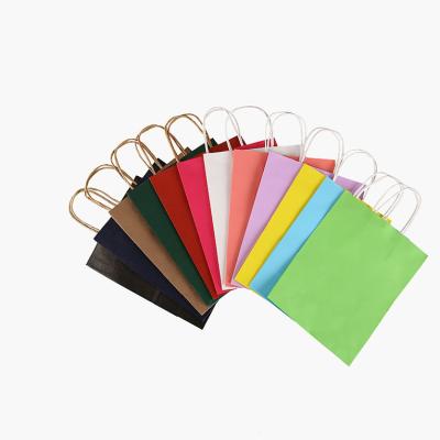 China MZ Recyclable Colored Paper Bags Medium Craft Paper Bags Colored With Handle Wholesale Shopping Paper Bags Colored for sale