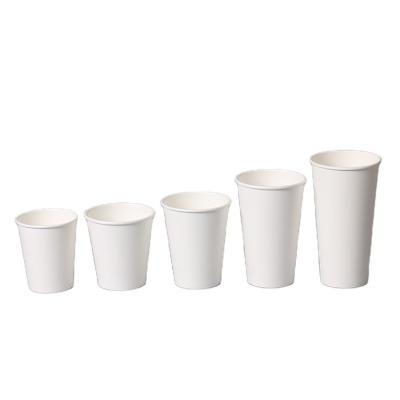 China MZ Disposable 8oz 12oz 16oz Per Coffee Espresso Compostable Hot Tea Drinks Paper Cup Custom Disposable Single Wall Paper Cups for sale