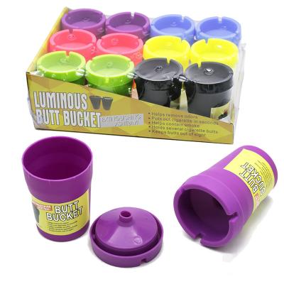 China Durable Wholesale Plastic Butt Bucket Melamine Portable Car Ashtray for sale