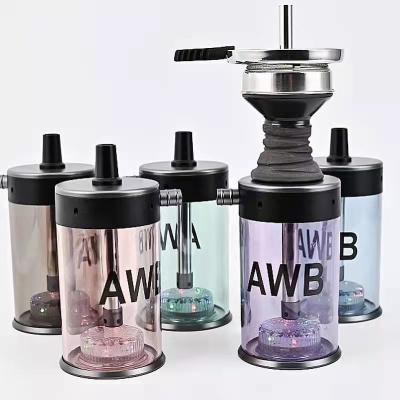 China Small 2022 New Portable Hookah Acrylic Plastic Small Shesha Hookah Supplies for sale