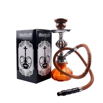 China 25CM Small Mini Narguile Accessories Shisha Detachable Frosted Smoking Glass Hookah Pumpkin Hookah Small for sale