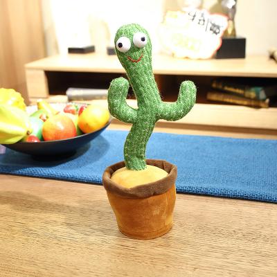 China Hot Sales Fasion Amazone Lovely Plush Cactus Soft Stuffed Plush Toy Electric Toys for sale