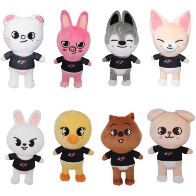 China Custom Factory High Quality Promotional Kpop Idol Star Bearing Plush Soft Cute Stuffed Plush Toy Doll Figure Skzoo YG Toys for sale