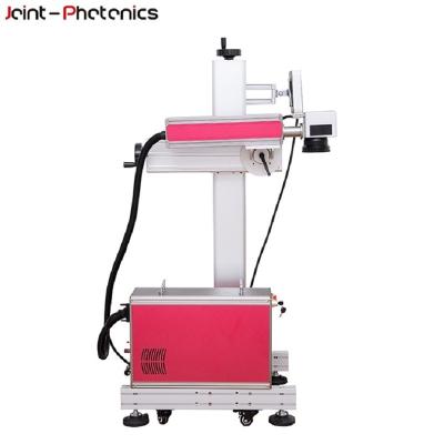 China Air Cooled Hot Products Effortless Laser Engraving Printer Raycus 20w 30w Flying Fiber Laser Marking Machine For Bottles for sale