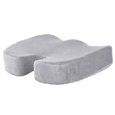 China 100% Polyester Cover+PU Memory Foam +Logo Embroidery Comfort Infused Memory Foam Cushion For Coccyx Tailbone Pain for sale