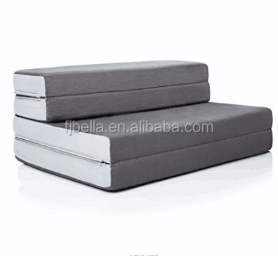 China Eco-friendly mattress and 4 inch folding sofa with removable indoor/outdoor fabric cover for sale