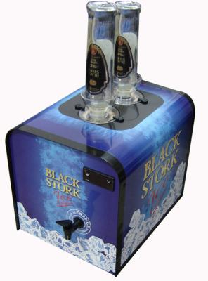 China 1800ml Capacity Attractive Shot Chiller Dispenser With Customized Bottle Holder for sale