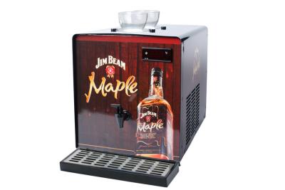 China Black Color Powder Coated Shot Chiller Machine , Liquor Chiller Dispenser 200w for sale