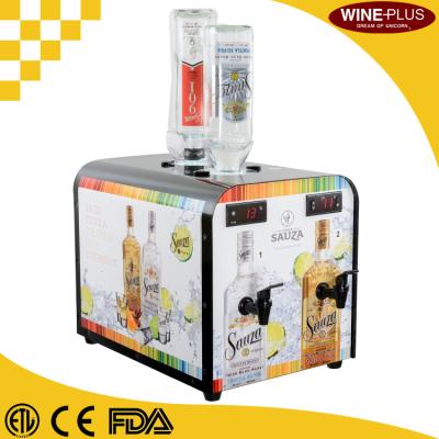 China Refrigerated Double Liquor tap machine, Gravity Fed Pour Wine Liquor Dispenser for sale