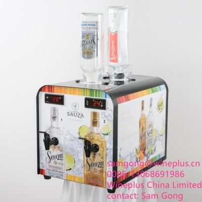 China Fashionable Double Tank Liquor Dispenser Chiller Customized Sticker For Bars / Pubs for sale