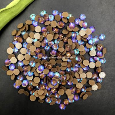 China Flatback C&Y Color AB Nail Non Rhinestone Crystal Flat Back Nails Hotfix Rhinestones for sale