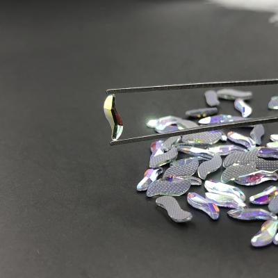 China Wholesale Flatback C&Y Nail K9 Decoration Flat Back Loose Crystal ab S Shape Hotfix Stone Rhinestone for sale