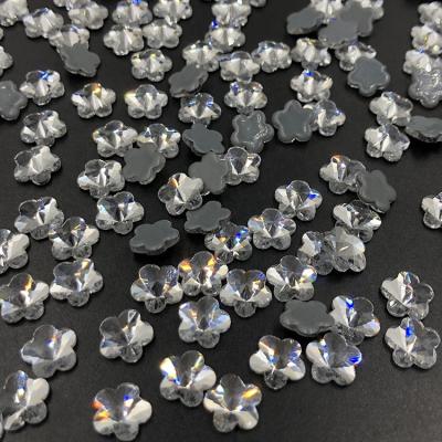 China Flatback C&Y Current Flatback Wholesale Plum Blossom Shape Loose Glass 6MM Hotfix Crystal Rhinestone for sale