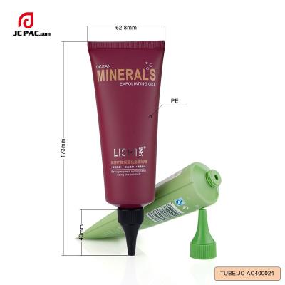 China Facial Cleanser Soft Tube With Cap Special Snap Center Spout Cosmetic Tube Dispensing Tube For Face Cream Easy To Open Cap for sale