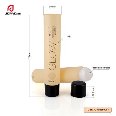 China Customized Cosmetic PP Rollball Applicator Cosmetic Packaging Tube For Body Massage Deodorant Tube Package for sale