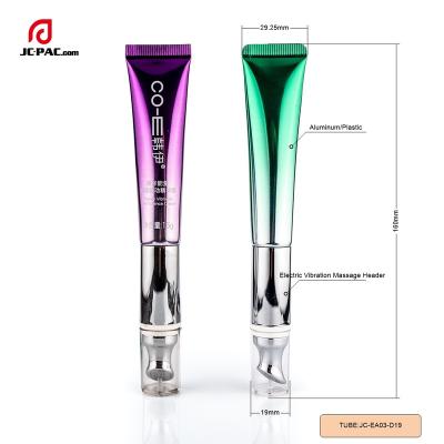 China Massage cosmetic empty aluminum plastic tube for energy vibration eye essence cream tube for sale