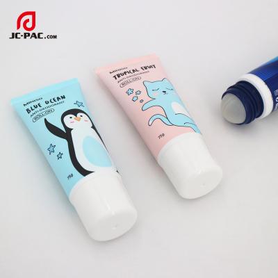 China Cosmetics Empty Unhindered Rolling Ball Massage Tube Plastic Roller Refillable Body Plastic Cream Applicator Full Body Deodorant for sale