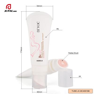 China Cosmetic Body Brush Soft Silicone Or PE Cosmetic Facial Packaging Tube for sale