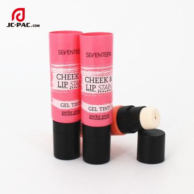 China Eco - Friendly PE Cosmetic Bb Cream Base Cosmetic Tube With Sponge Applicator for sale