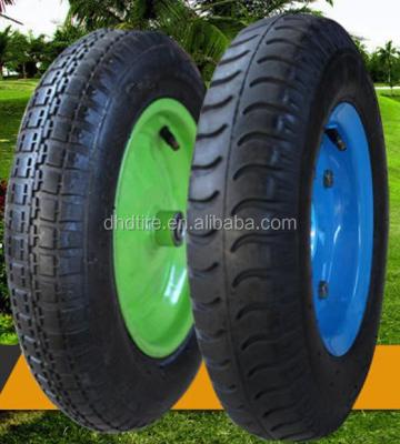 China Wheelbarrow 3.50-8 rubber wheel for wheelbarrows for sale