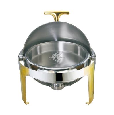 China Stainless Steel Chafing Dish Gold Plated Dome Dish Dish Food Cover for sale