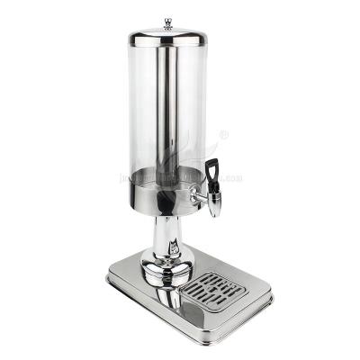 China Single Stainless Steel Juice Drink Dispenser Buffet Hotel 6L Juice Dispenser for sale