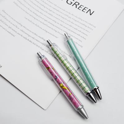 China New Design Promotional Click Tip Pen Bulk Straight Office Business Plastic Pen for sale