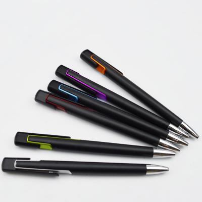 China Office Pen New Arrival Plastic Promotional Slim Refill 1.0 Black Ballpoint Pen for sale