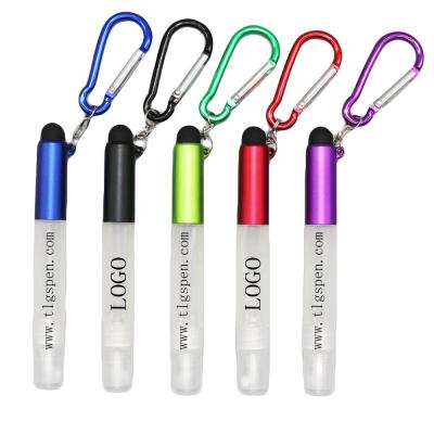 China office & School pen 3 in 1 multifunctional stylus pen and jet pen with carabiner for sale