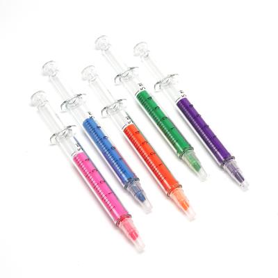 China Writing New Novelty Around Print Promotional Flat Marker Pen With Highlighter for sale