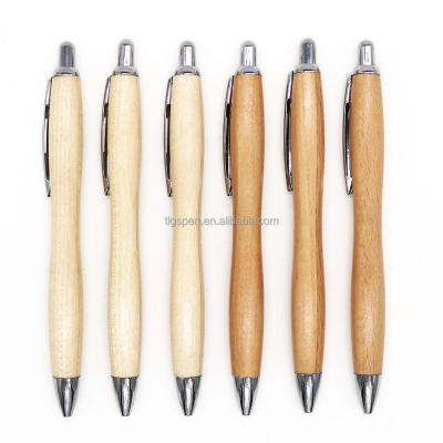 China Promotional Pen New Squash Shaped Advertising Wooden Pen Gift Pen Environmental Recyclable Bamboo And Laser Custom Logo for sale