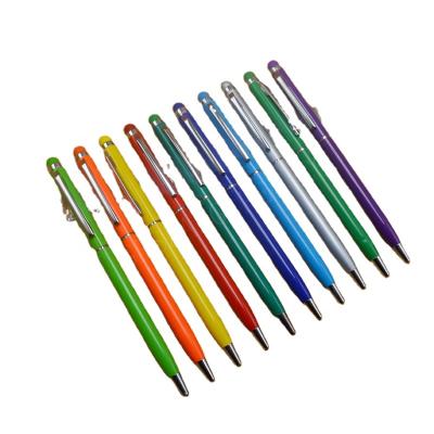 China Promotional Active Stylus Pen Ballpoint Screen Stylus Pen Mobile Phone Thin Metal Pen for sale