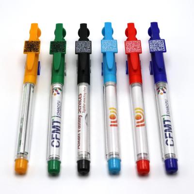 China Promotional Pen Mobile Phone Holder QR Code Advertising Pull Out Banner Pen With Customer's Logo for sale