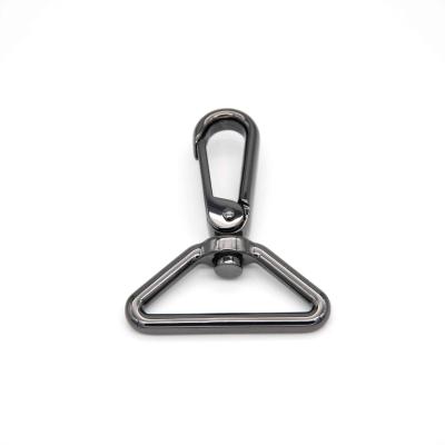 China Durable Creative Design Triangle Gunmetal Bag Hardware Snap Hook Zinc Alloy Buckle for sale