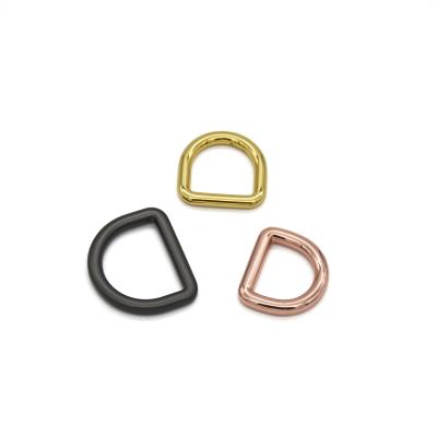 China Factory Size Customized Zinc Alloy Metal Durable Wholesale D Ring Buckle Aluminum for sale