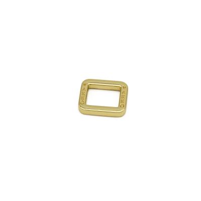 China High Quality Durable Rectangle Gold Square Fashion Belt Buckle Ring Metal Nickel Free for sale