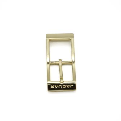 China Latest Design Low Price Durable Light Gold Square Pin Buckle Belt For Men Zinc Alloy Bag for sale