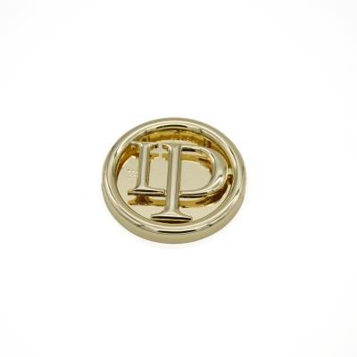 China Wholesale Price Durable Goods Factory Metal Round Bag Tag Zinc Alloy Custom Logo for sale