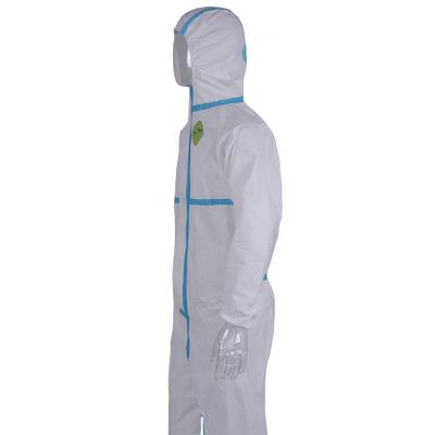 China Safety Coverall Disposable Coverall SMS Anti Splash Medical Protective Suit Clothing for sale