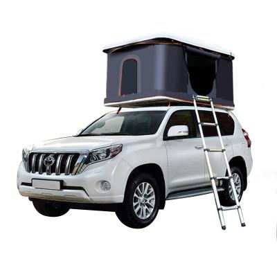 China Camouflage Outdoor Roof Tent Shell Truck Vehicle Rooftop Tent / Game DIY Auto Hard Top Field With Ladder for sale