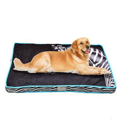 China Viable Factory Direct Pet Supplies All Removable and Washable Square Zebra Pet Nest Winter Dog Mat for sale