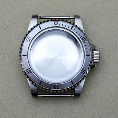 China Retro Bezel 39.5mm Acrylic Aluminum Steel Silver Watch Case Suitable NH35 and NH36 Japanese N3 1297-3 Movements for sale