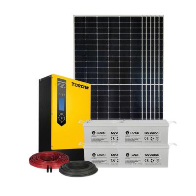 China -5000W Home Renewable Storage Solar Panel Battery Energy Storage Power System Kit Grid For Home 5 KW MPPT Solar Charge Controller for sale