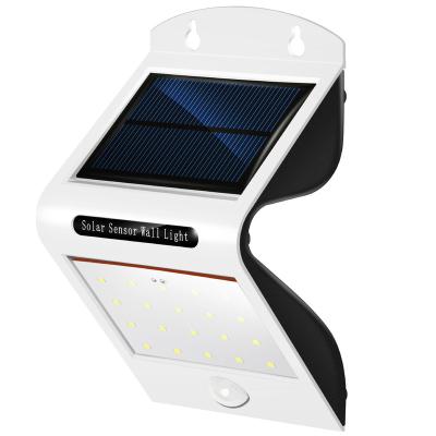 China Residential Outdoor Waterproof IP65 Security Solar Powered Light For Garden Yard Villa LED Wireless Body Sensing Solar Wall Light for sale