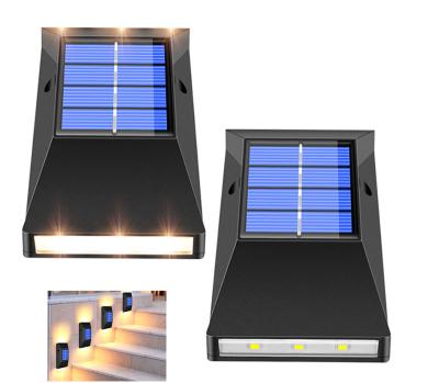 China Outdoor Solar Wall Light ABS IP65 Landscape Garden Light Corridor Corridor Residential Outdoor Waterproof Lighting 6LHigh Quality ED Decorative Solar Wall Light for sale