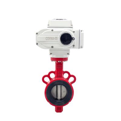 China COVNA General Aluminum Alloy 24VDC 24VAC 110VAC 220VAC Motor Control Valve 1 Inch Electric Trigger Butterfly Valve for sale