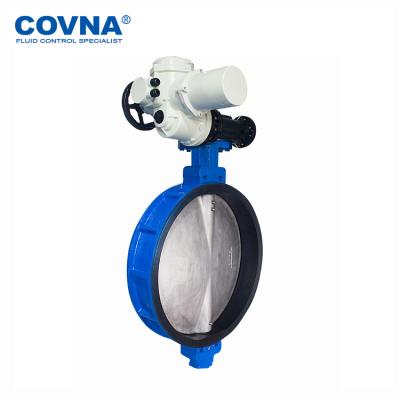 China COVNA General Motorized Valves DN1000 Cast Iron EPDM Seat Worm Actuator Geared Electric Wafer Butterfly Valve for sale