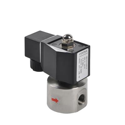 China COVNA Solenoid Valve Supplier Stainless Steel 12v DC 100 Bar General High Pressure Solenoid Valve for sale