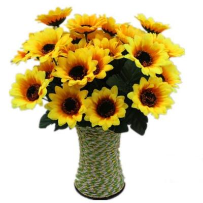 China Artificial flower wedding the main simulation sunflower home plant home decoration 7 group direct for sale